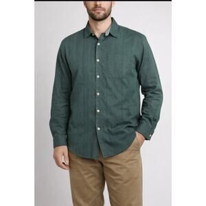 Tommy Bahama  Linen Blend Button-Up Shirt Long Sleeves Men’s XL